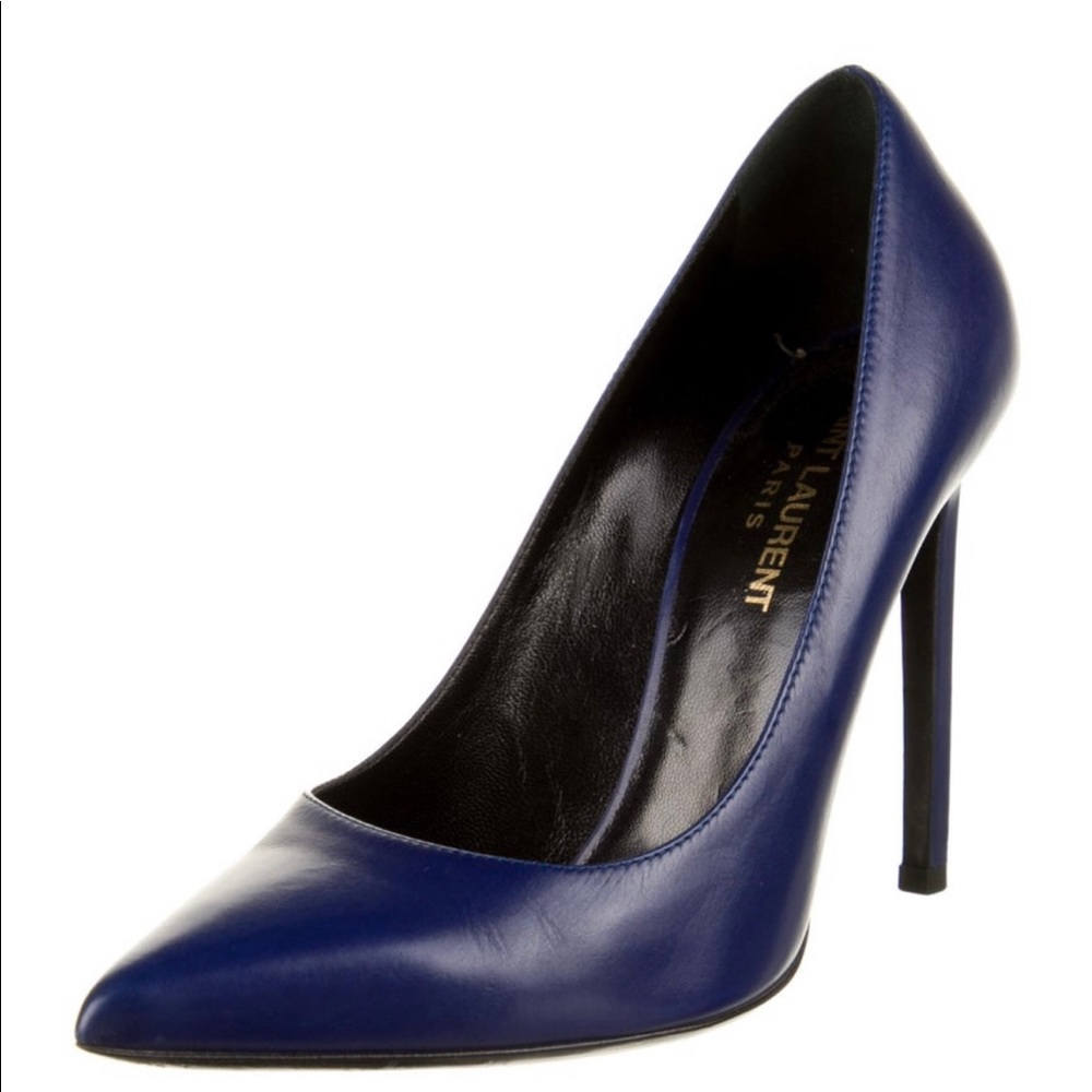 Saint Laurent 37 blue pumps